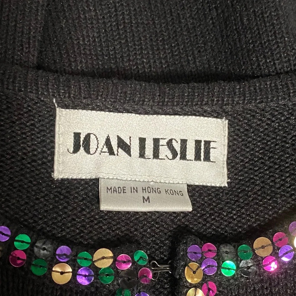 80’s Vintage Joan Leslie Snowflake Sequin Sweater - Picture 5 of 7